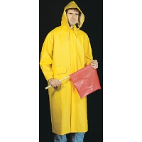 14506, .35 mm PVC/Polyester Raincoat w/Detachable Hood, Flagging Direct