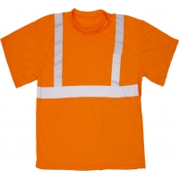 16357-1, ANSI Class 2 Orange Mesh Tee Shirt, Flagging Direct